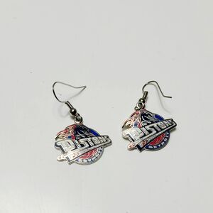 Vintage Detroit Pistons Earrings - Peter David NBA 2001